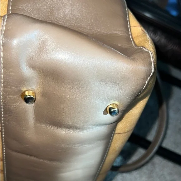 Alviero Martini Brown and Tan Shoulder Bag with Map Design - Picture 8 of 12